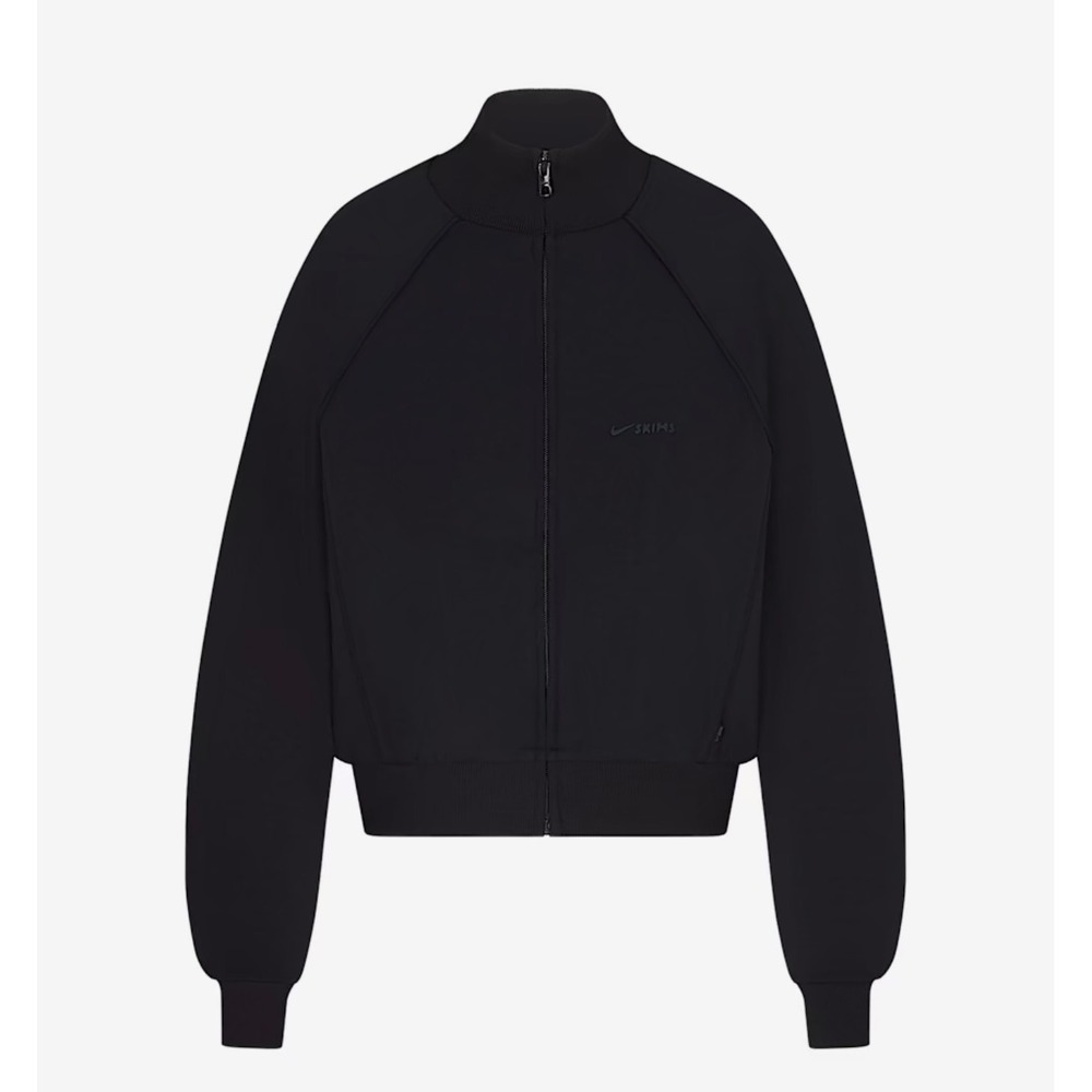 NWOT Nike Skims Matte Tricot Womens Track Jacket Black Size Extra Small